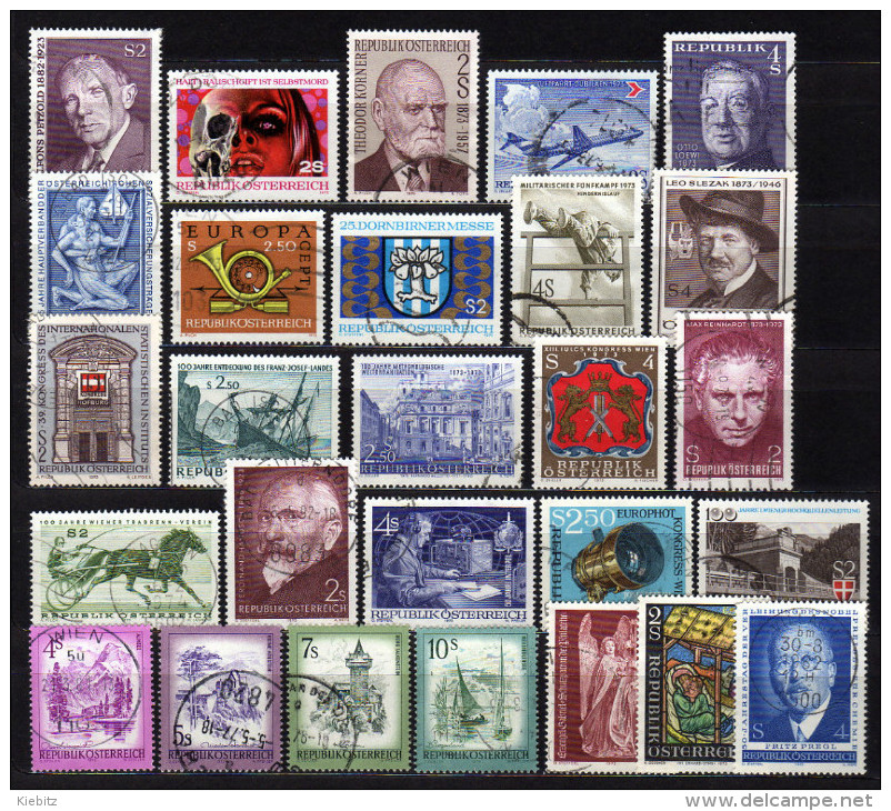 ÖSTERREICH 1973 - Kompletter Jahrgang Mit Freimarken - Gestempelt, Used - Annate Complete