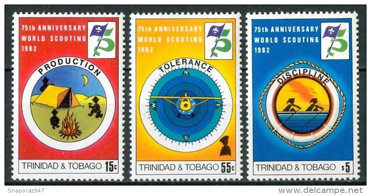 1982 Trinidad & Tobago Scout Scoutisme Set MNH** B498 - Trinidad & Tobago (1962-...)