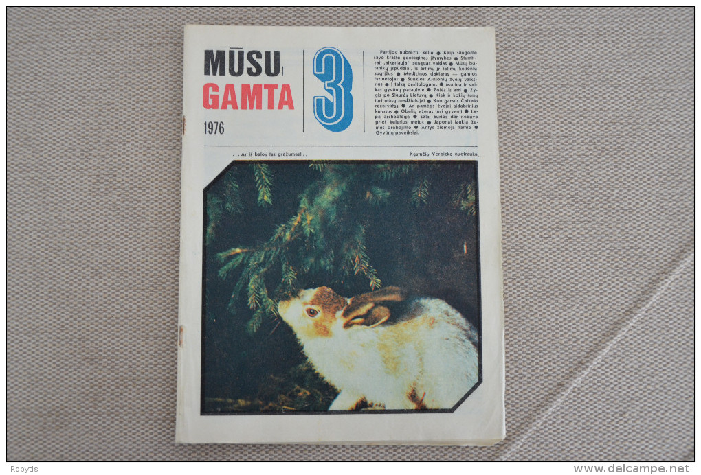 Lithuania Magazine "Musu Gamta"  "Our Nature" - Revues & Journaux