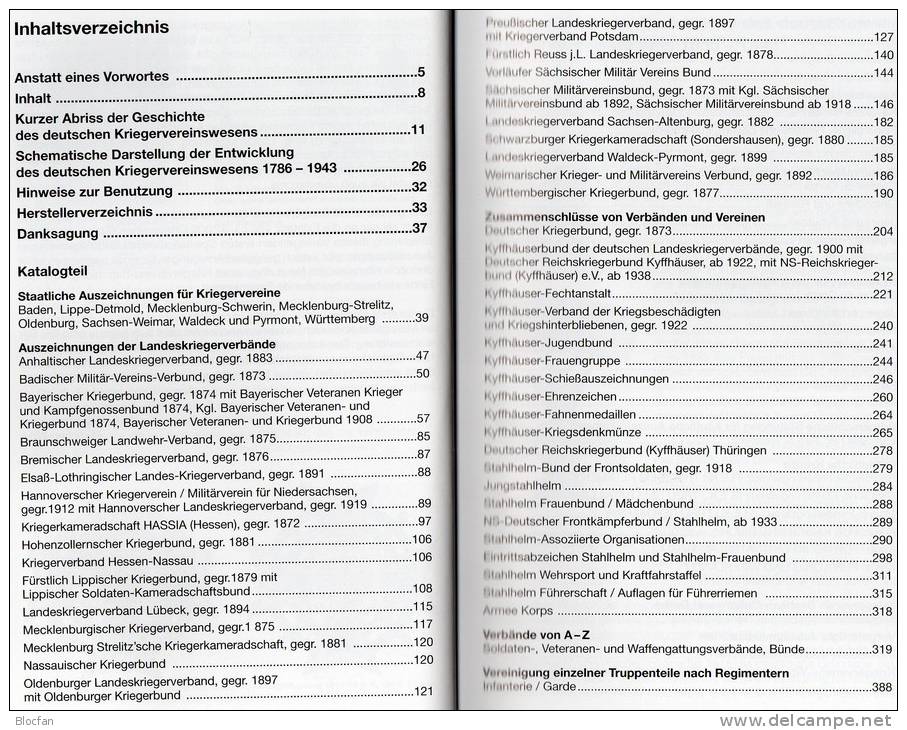 Katalog Abzeichen Kriegervereine In Deutschland 2013 Neu 50€ Nachschlagwerk Auszeichnungen Bis 1943 Catalogue Of Germany - Matériel