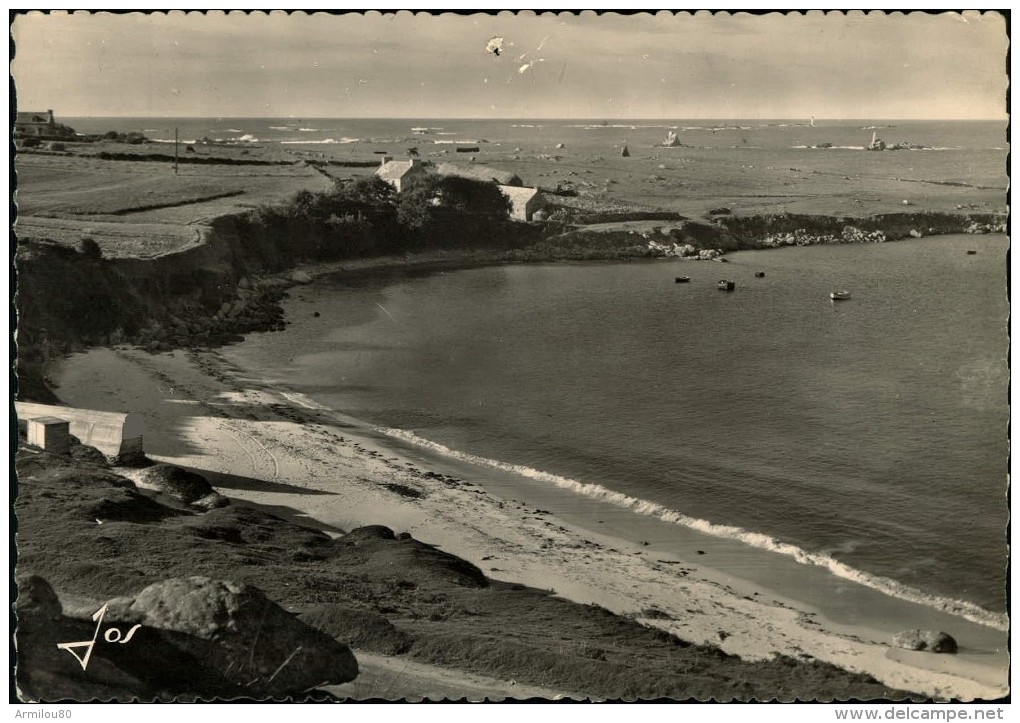 N° 82 III 52 CARTE GRAND FORMAT KERSAINT PORTSALL LA JOLIE PLAGE DE TREMAZAN - Kersaint-Plabennec