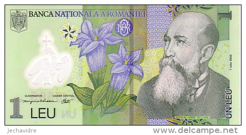 ROUMANIE   1 Leu  Daté Du 01-07-2005   Pick 117  Polymer       ***** BILLET  NEUF ***** - Romania