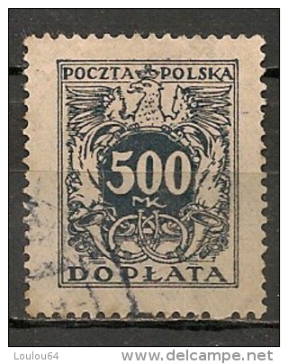 Timbres - Pologne - Service - Taxe - 1923 - 500 D - - Service