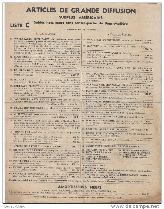 Agriculture/Foire De Paris 1948/ Machines Agricoles /Surplus Américains/ /Plaque Bradley/1948     VP713 - Landbouw