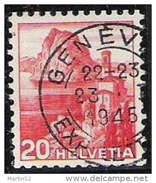 Schweiz Suisse 1938: Rollenmarke MIT NUMMER Zu 215yRM01 Mi 327yR AVEC N° Au Verso Mit O GENÈVE 23.I.1945 (Zu CHF 5.50) - Coil Stamps