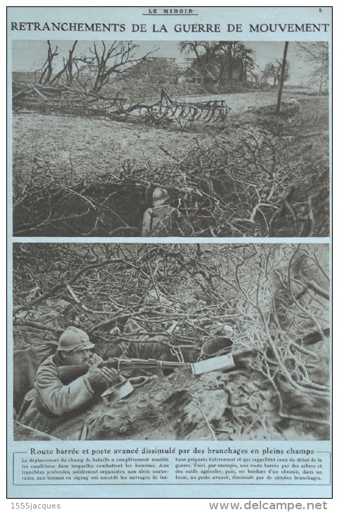 LE MIROIR N° 231 / 28-04-1918 REIMS CANON DE 75 AMBULANCIER YPRES TROUPES CANADA USA EPICERIE BOLO BOMBARDEMENT PARIS - Guerra 1914-18