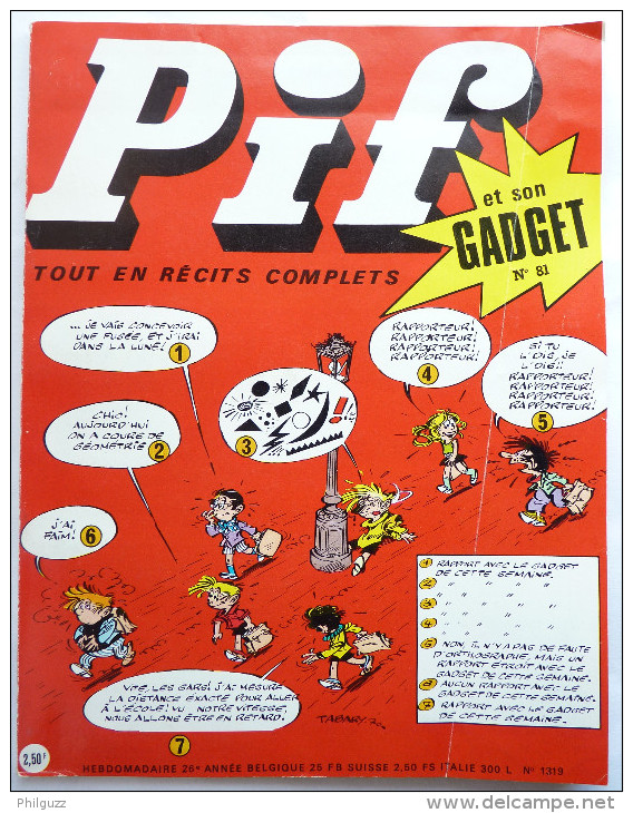 PIF GADGET N° 81 TBE+ Couv Tabary - Pif Gadget