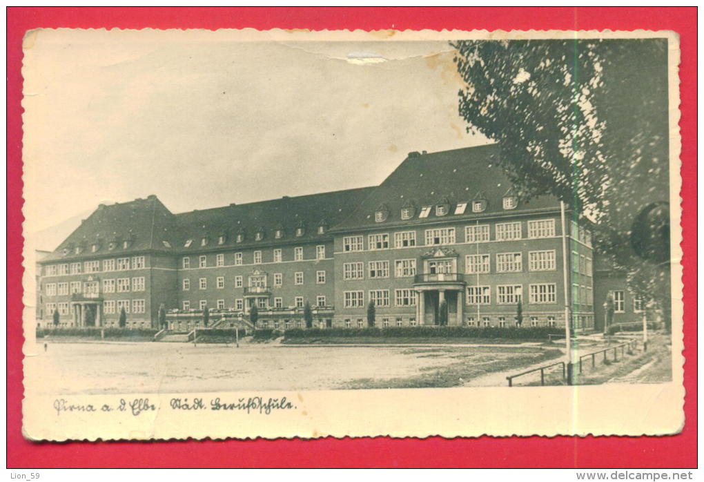 167602 / PIRNA A. D. ELBE - HOUSE School Teacher  - Publ. Germany Allemagne Deutschland Germania - Pirna