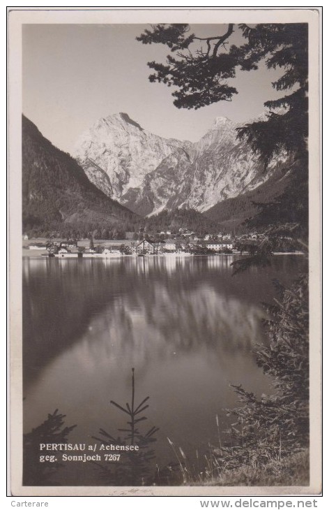 AUTRICHE,OSTERREICH,AUSTRIA,TYROL,INNSBRUCK,CARTE PHOTO,FOTO ANGERER,PERTISAU,1949 - Pertisau