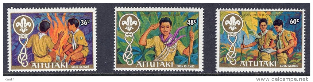 AITUTAKI 1982 - 75e Ann Du Scoutisme - 3v Neufs // Mnh - Aitutaki