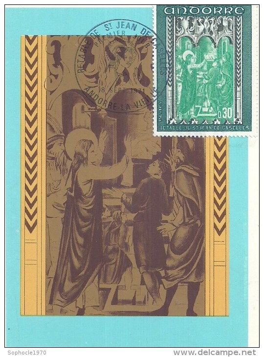 ANDORRE LA VIEILLE - 1970 - Retable De Saint Jean De Caselles - Cartas Máxima