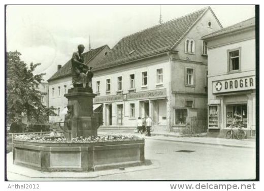 Kreischa Kreis Freital Drogerie - Textilwaren Strümpfe Gänselieselbrunnen 1977 - Freital