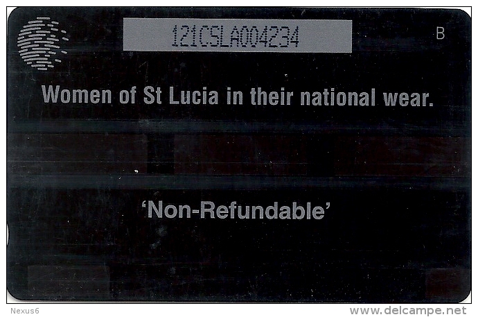 St. Lucia - Women In National Wear - 121CSLA - 1996, 30.000ex, Used - Saint Lucia