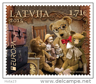 2015 Latvia / Lettonie - Europe CEPT Toys  Doll AND Bear STAMP SET MNH - 2015