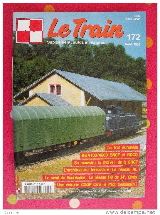 Revue Le Train. Supplément Autos Miniatures. 2002. N° 172. 92 Pages - Railway & Tramway