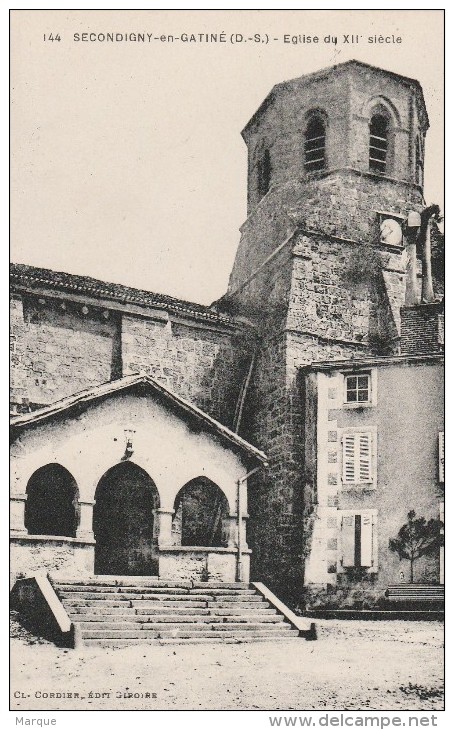 Cpa N° 144 SECONDIGNY EN GATINE Eglise Du XIIe Siècle - Secondigny