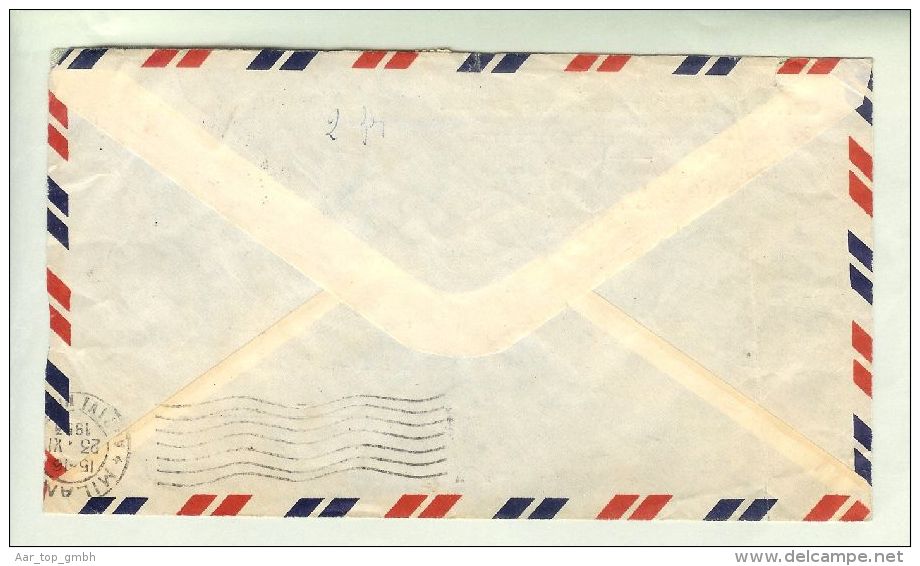 Hongkong 1953-10-19 Luftpost.Brief Nach Mailand $ 1.30 - Cartas & Documentos