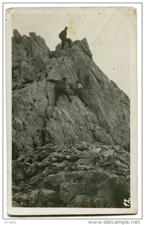 FOTO CARTOLINA ARRAMPICATA MONTE SAN MARTINO ANNO 1912 SPORT CLIMBING - Escalade
