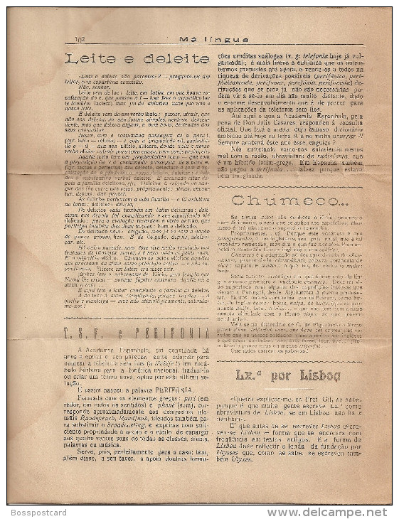 Arcos de Valdevez - Jornal Má Língua Nº 13 de 26 de Agosto de 1940. Viana do Castelo.