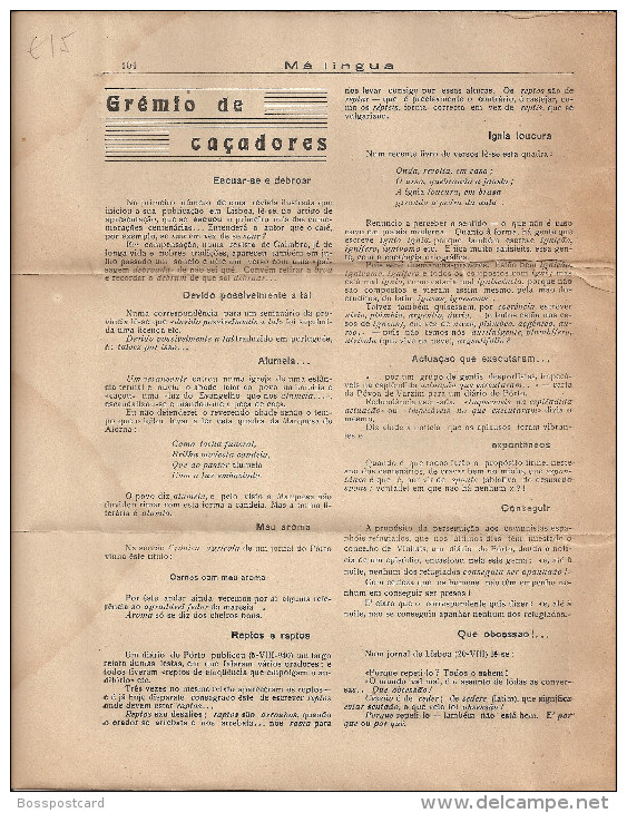 Arcos de Valdevez - Jornal Má Língua Nº 13 de 26 de Agosto de 1940. Viana do Castelo.