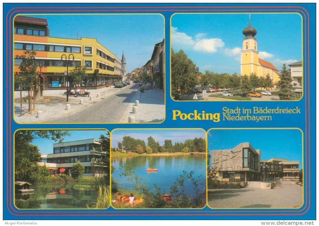 AK Pocking In Niederbayern Ndb. Bayern Deutschland Stadt Im Bäderdreieck Bavaria Germany Allemagne Ansichtkarte Postcard - Pocking