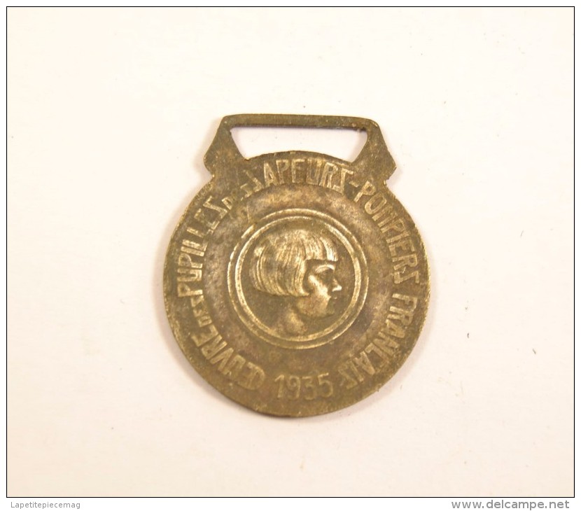 Médaille Oeuvre Des Pupilles Des Sapeurs Pompiers Français 1935. Pompier - Firemen