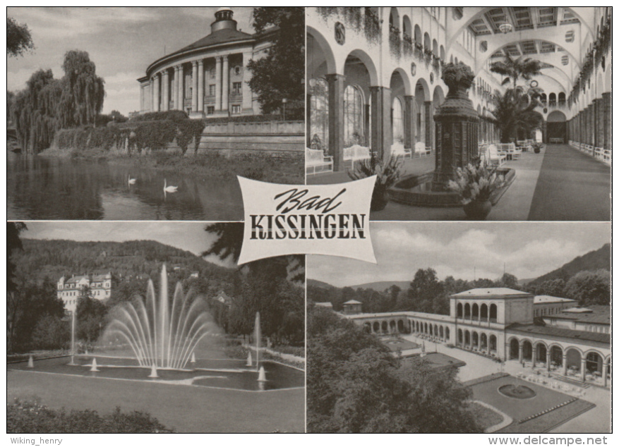 Bad Kissingen - S/w Mehrbildkarte 37 - Bad Kissingen