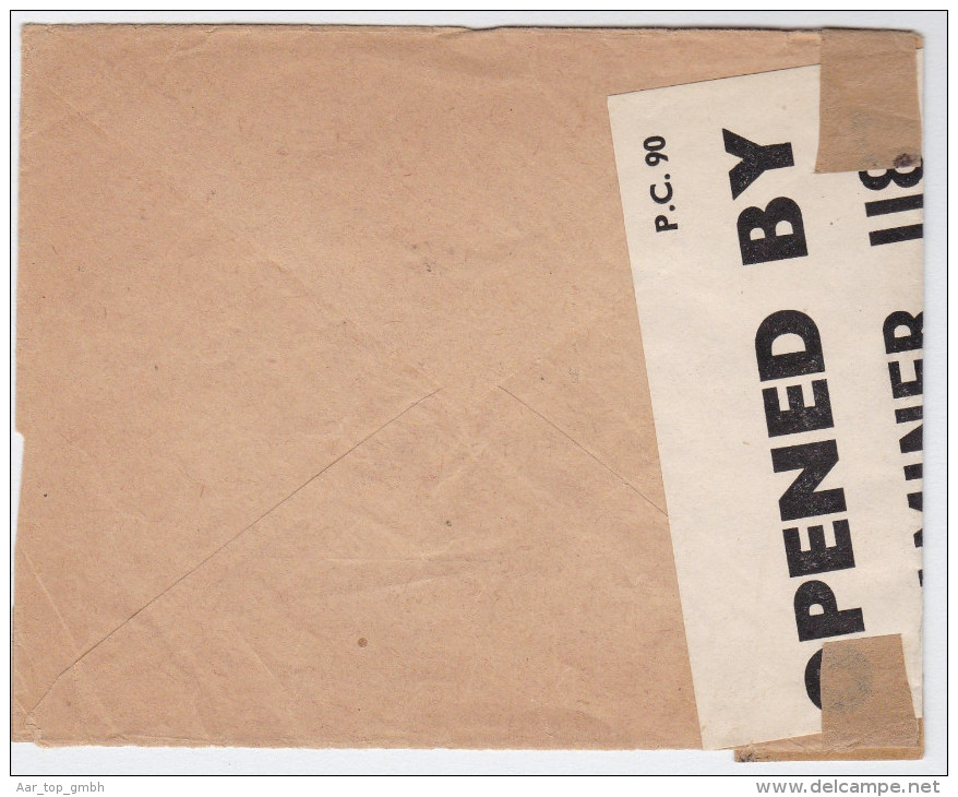 ALGERIEN 1945-08-0? TLEMCEN "O.A.T." Zensur Flugpost Brief Nach New-York - Poste Aérienne