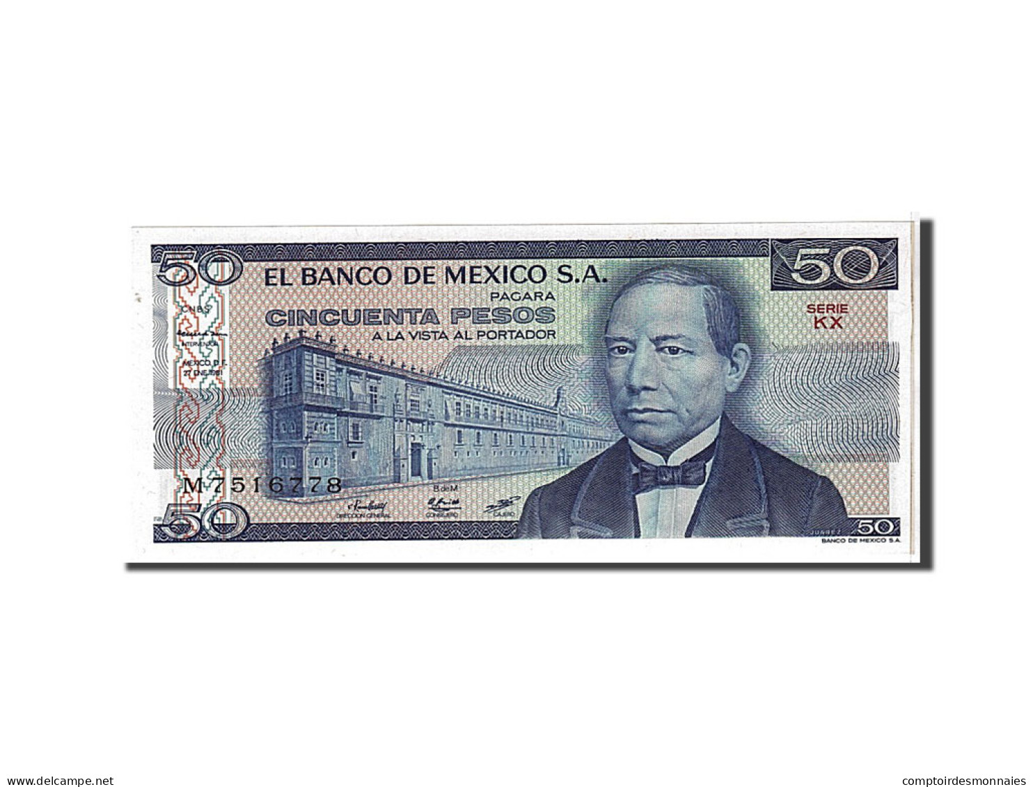 Billet, Mexique, 50 Pesos, 1981, NEUF - Mexique