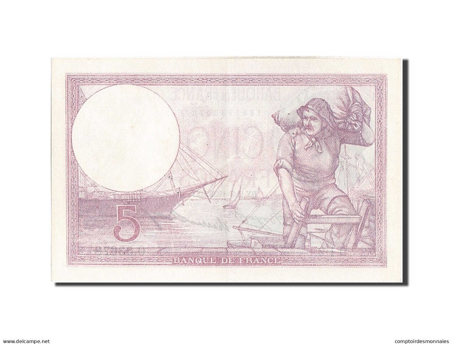 Billet, France, 5 Francs, 5 F 1917-1940 ''Violet'', 1933, 1933-03-02, SPL - 5 F 1917-1940 ''Violet''