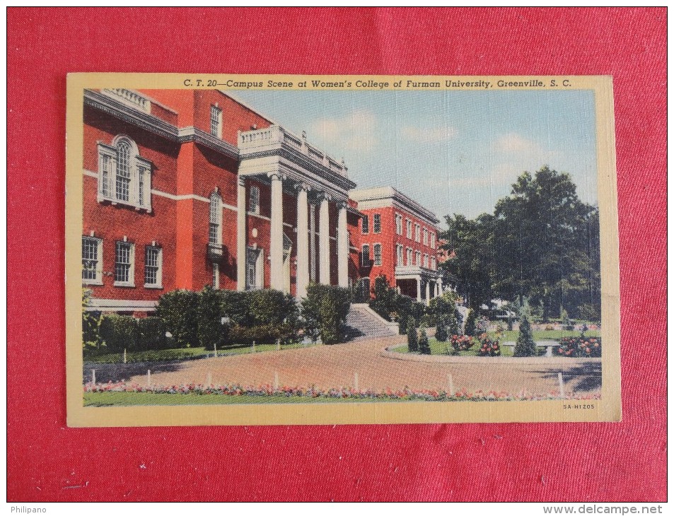 South Carolina> Greenville Furman University  Women's College------ -------------- -----ref 1785 - Greenville
