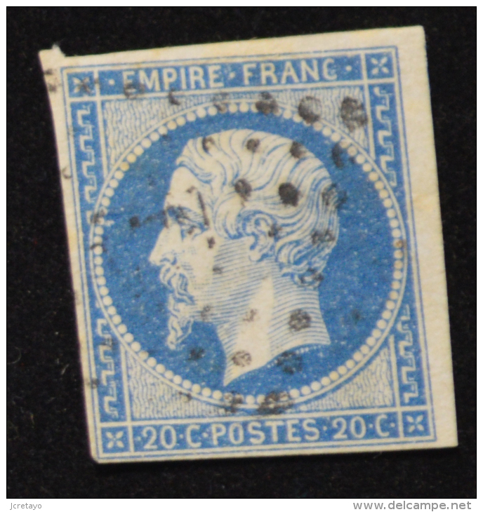 Louis Napoléon 20 Centimes Bleu, Voir Verso - 1852 Luis-Napoléon