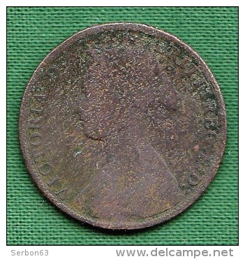 1 PIECE ANGLETERRE HALF PENNY 1861 VICTORIA D : G : BRITT : REG : F : D :  N° 172 - Otros & Sin Clasificación