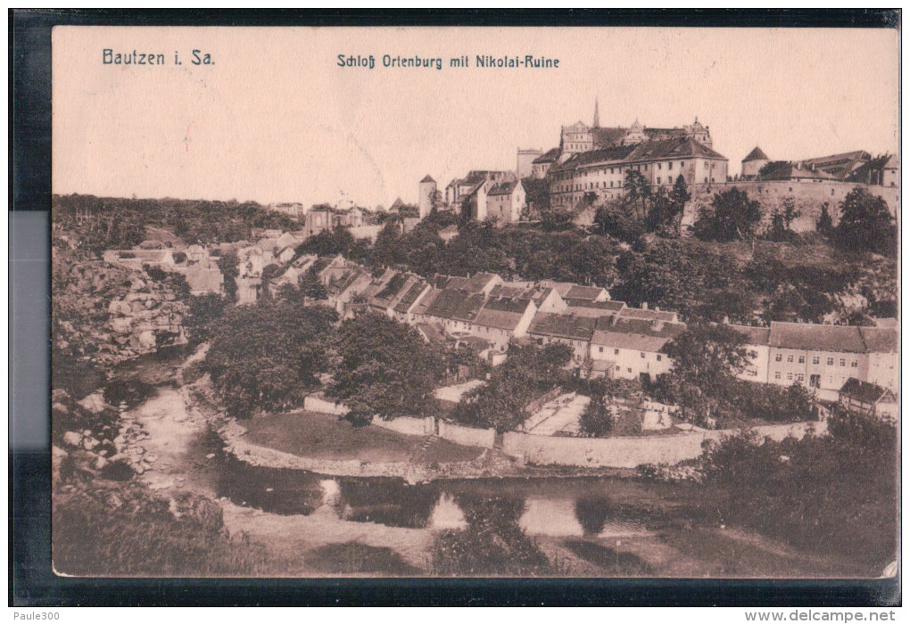 Bautzen - Schloss Ortenburg Mit Nikolai Ruine - 1913 - Bautzen