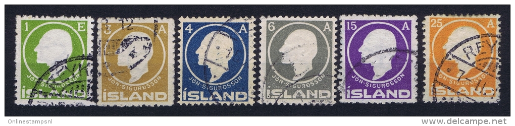 Iceland: 1911 Mi Nr 63 - 68 Used - Used Stamps