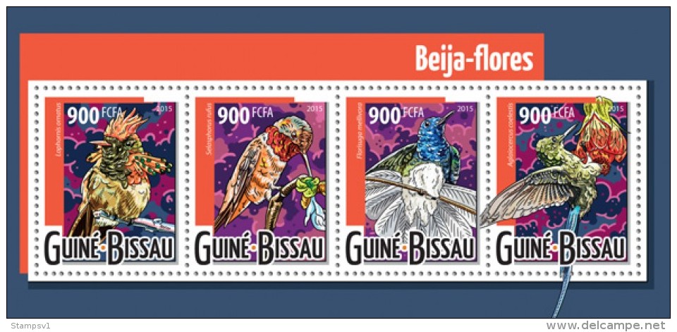 Guinea Bissau. 2015 Hummingbirds. (410a) - Segler & Kolibris