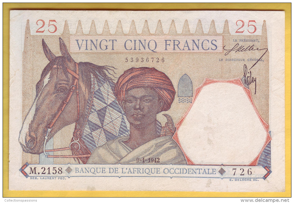 BANQUE DE L' AFRIQUE OCCIDENTALE - 25 Francs - - Autres - Afrique