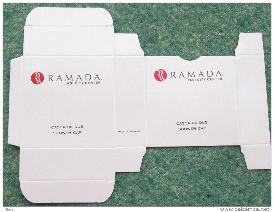 ROMANIA-VANITY KIT / SOAP / SEWING  KIT / FLAGRANCE / SHOWER CAP.....-GRAFINET FACTORY,BUCHAREST-SKILLET - Labels