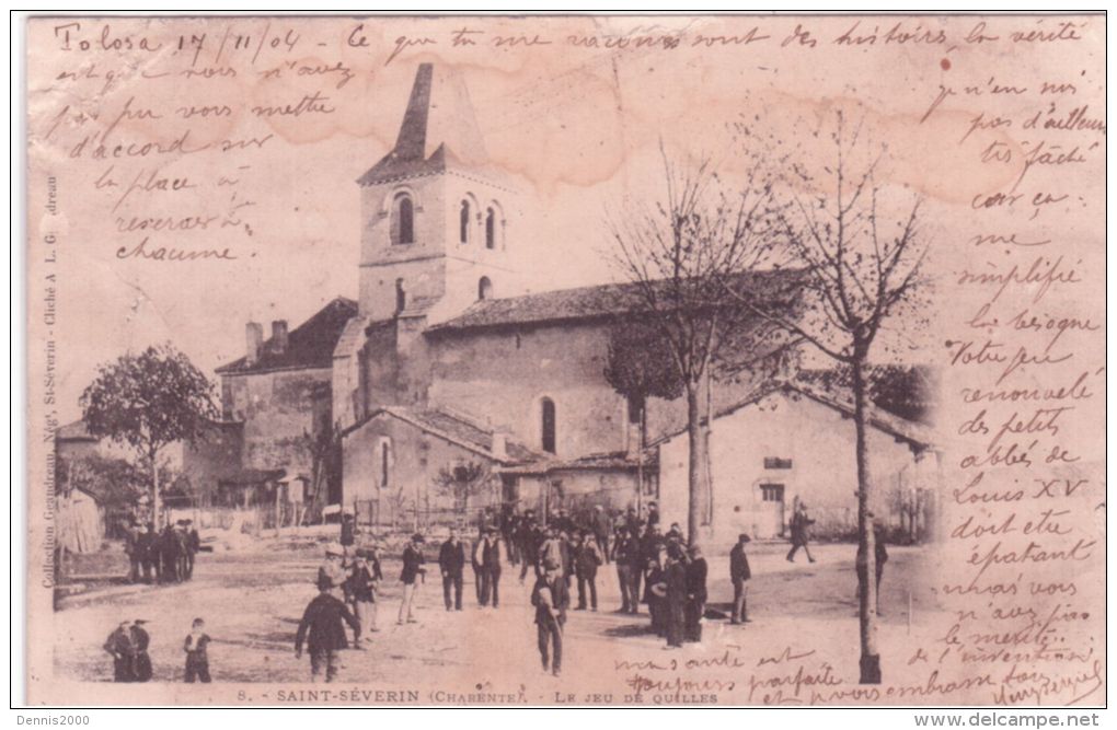 8- Saint-Séverin ( Charente ) Le Jeu De Quilles - Coll. Gendreau - Jeux Régionaux