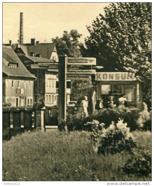 Großröhrsdorf Kr. Bischofswerda Geschäft Jul. Hermann Schöne - Konsum 1963 - Grossroehrsdorf