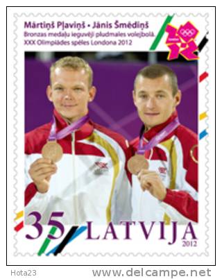 Latvia 2012 London Olympics Bronze Medal Winner Beach ,seaside Volleyball MNH - Estate 2012: London