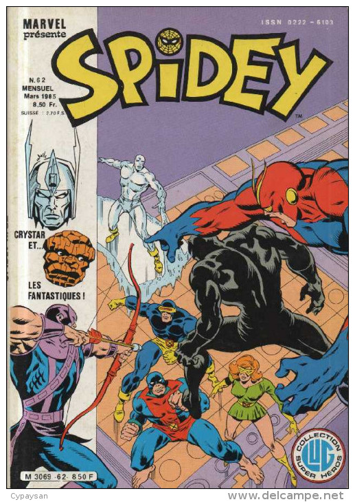 SPIDEY N° 62 BE LUG 03-1985 - Spidey