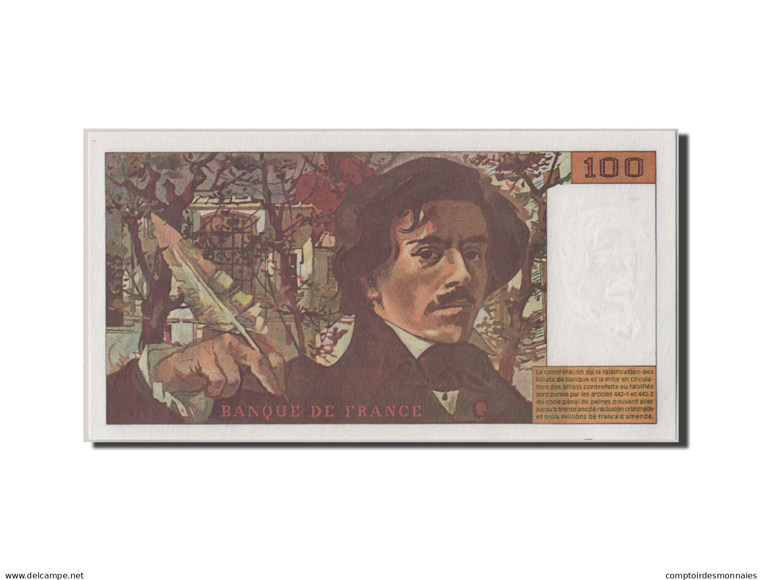 Billet, France, 100 Francs, 100 F 1978-1995 ''Delacroix'', 1994, NEUF - 100 F 1978-1995 ''Delacroix''