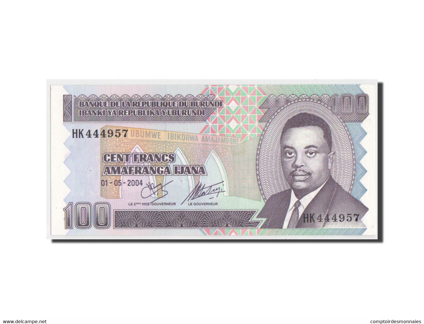 Billet, Burundi, 100 Francs, 2004, SPL+ - Burundi