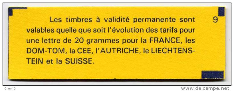 Carnet Neuf ** N° 1504(Yvert) France - Marianne De Briat - Modernos : 1959-…