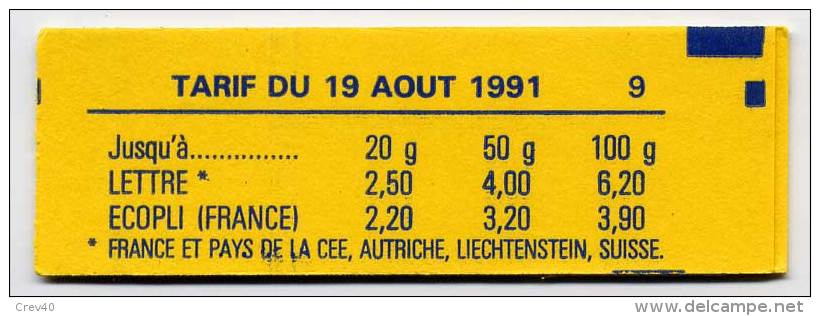 Carnet Neuf ** N° 2715-C1(Yvert) France - JO Albertville, Lettre D - Moderne : 1959-...