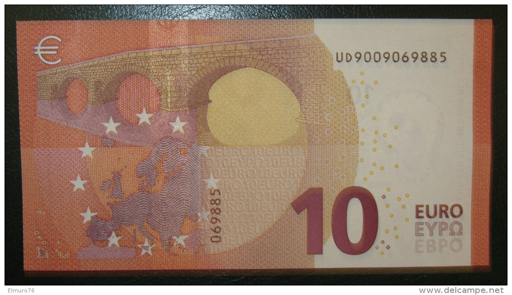 10 Euro U001D5 France Serie UC Charge 00  Draghi Perfect UNC - 10 Euro