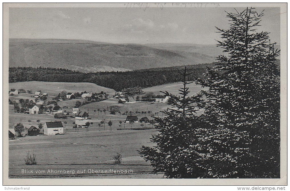 AK Blick Ahornberg Auf Oberseiffenbach Bei Seiffen Heidersdorf Niederseiffenbach Oberlochmühle Deutschneudorf Olbernhau - Seiffen