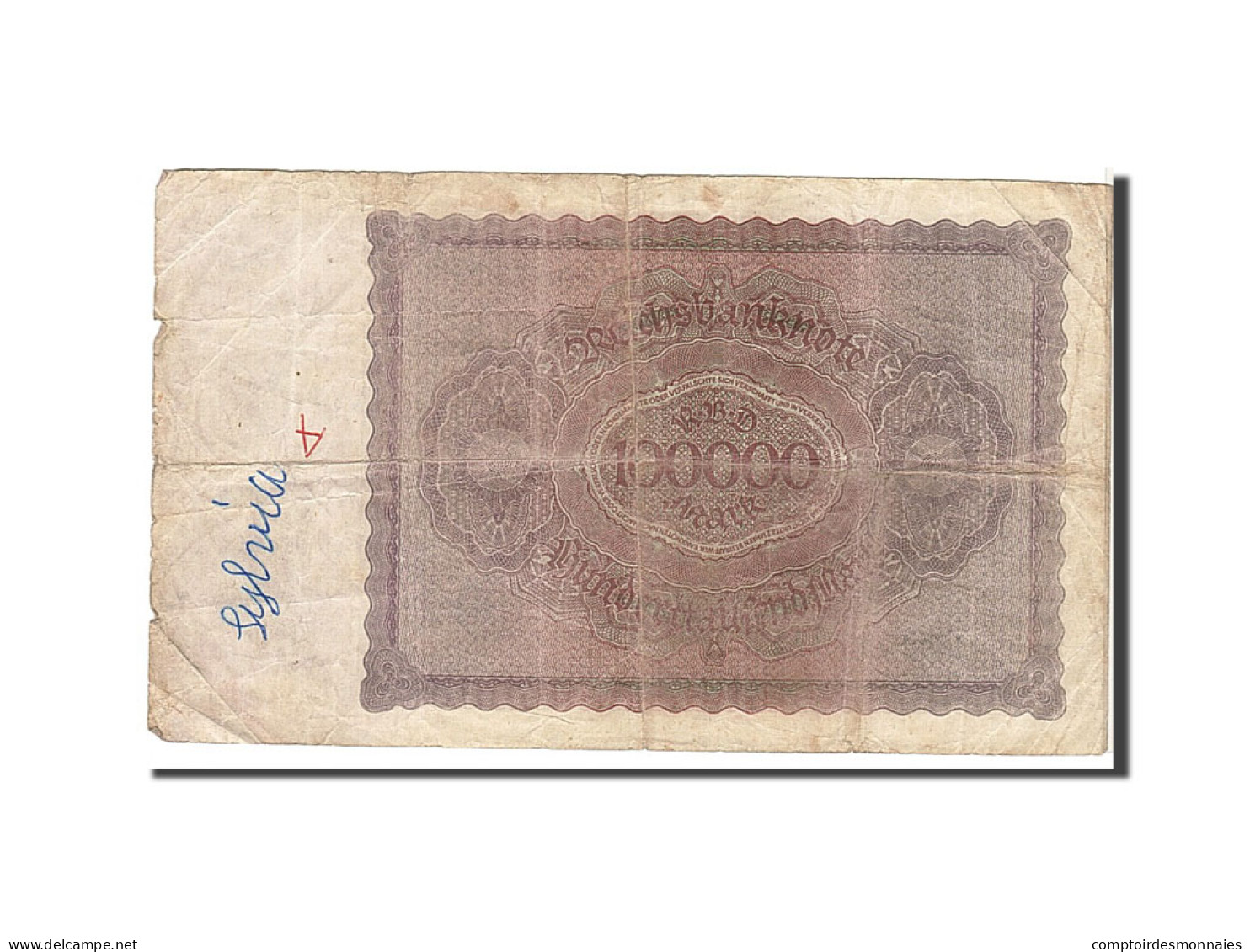 Billet, Allemagne, 100,000 Mark, 1923, KM:83a, TB - 100.000 Mark