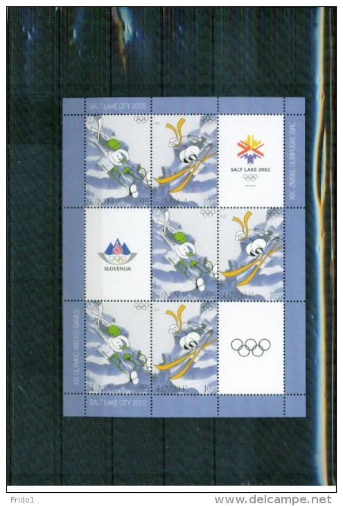 Slowenien / Slovenia 2002 Olympic Games Salt Lake City Kleinbogen / Sheet Postfrisch / MNH - Winter 2002: Salt Lake City